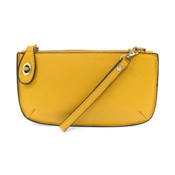 Joy Susan Mini Crossbody Goldenrod Wristlet Clutch Vegan Leather Purse Bag - Picture 2 of 3
